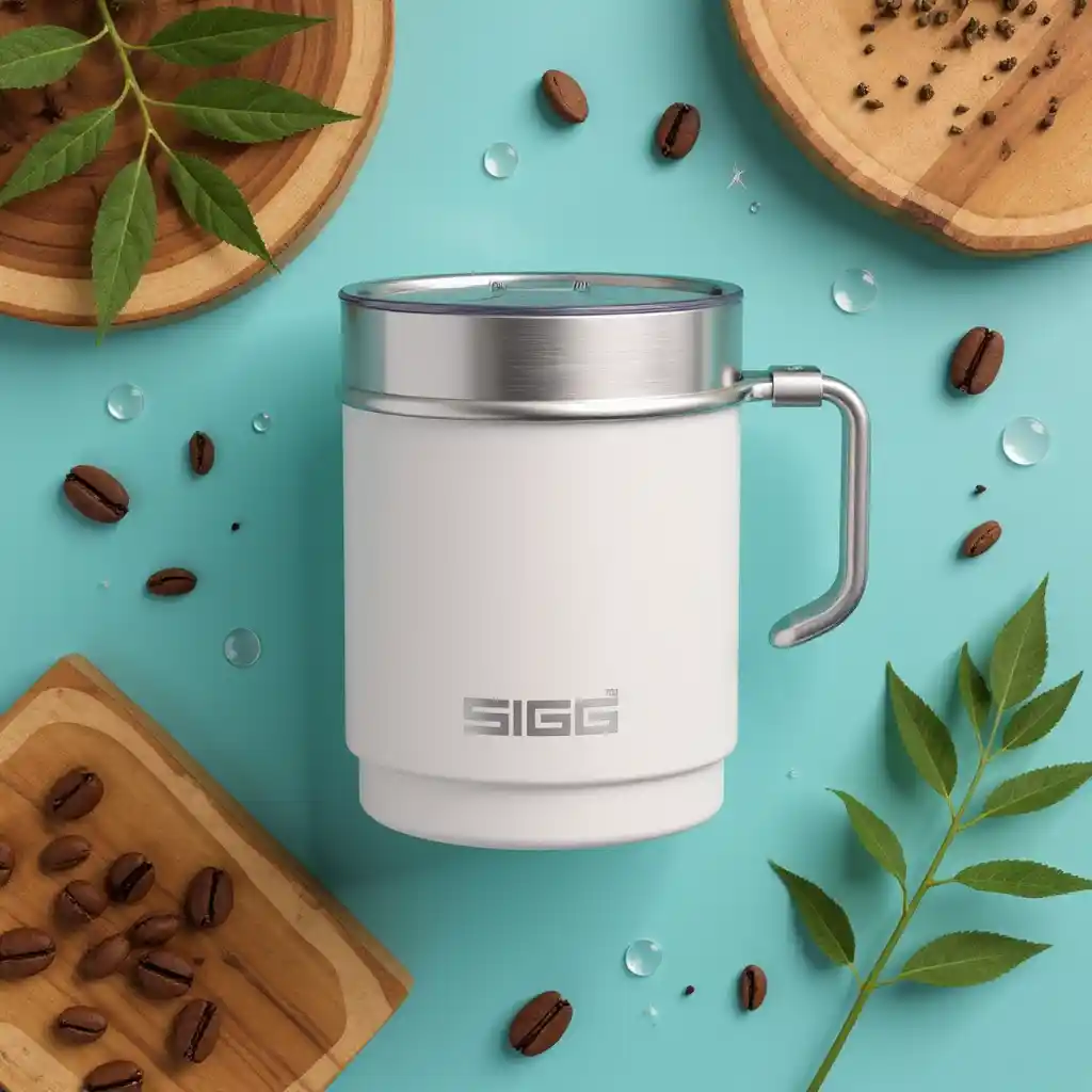 Travel mug product photography